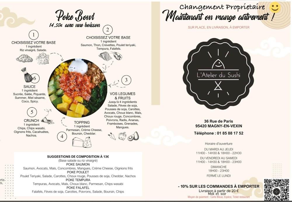 L'Atelier du Sushi Magny-en-Vexin - Menu Image 4